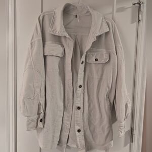 Free People Women's Soft Cream Terry Shacket